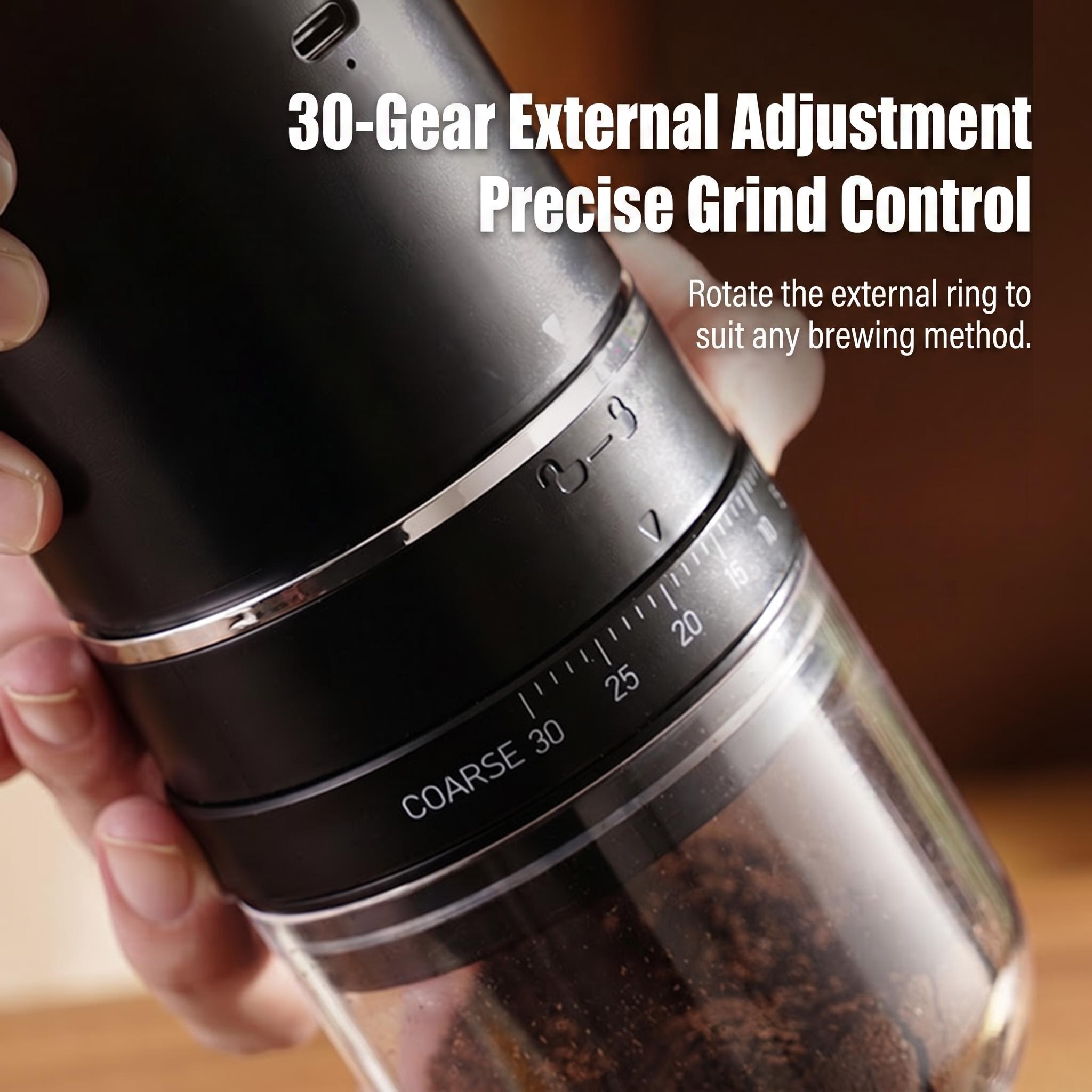 Grain Mill Grinder - Penggiling Kopi Elektrik Portabel yang Dapat