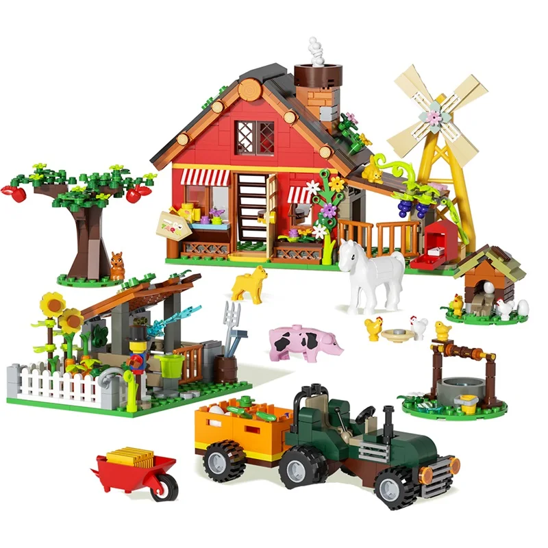 Model Blok Bangunan Rumah Pert - Farming Agriculture Model ulasan dan harga