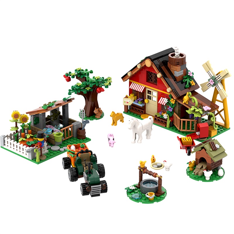 Model Blok Bangunan Rumah Pert - Farming Agriculture Model ulasan dan harga