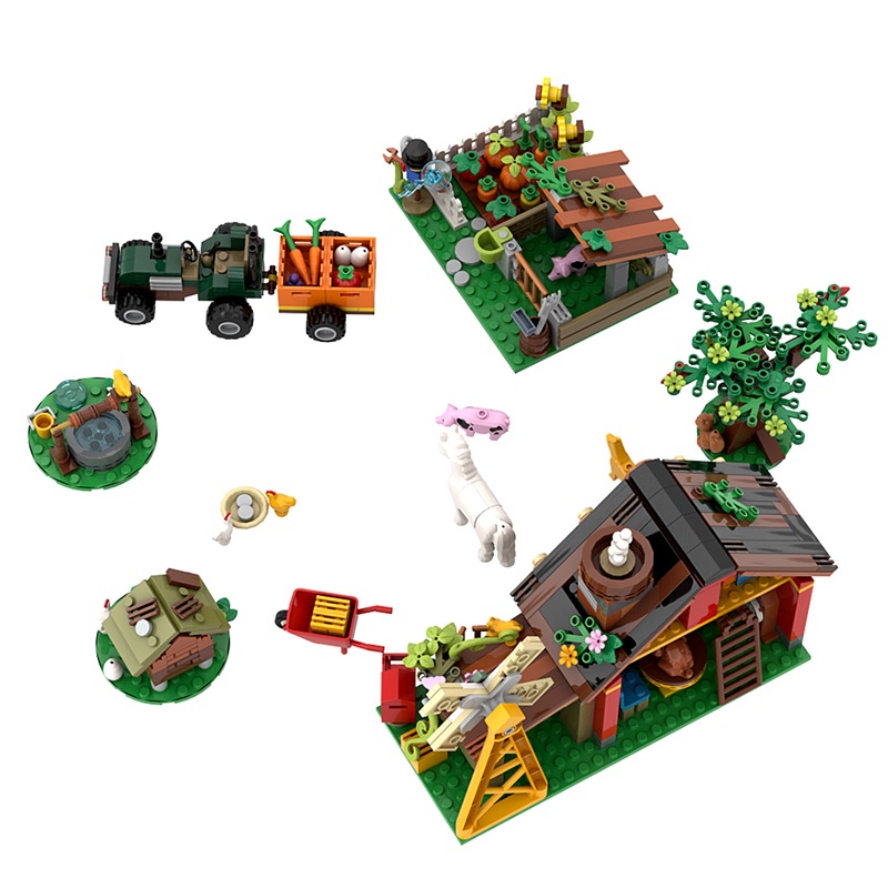 Model Blok Bangunan Rumah Pert - Farming Agriculture Model ulasan dan harga