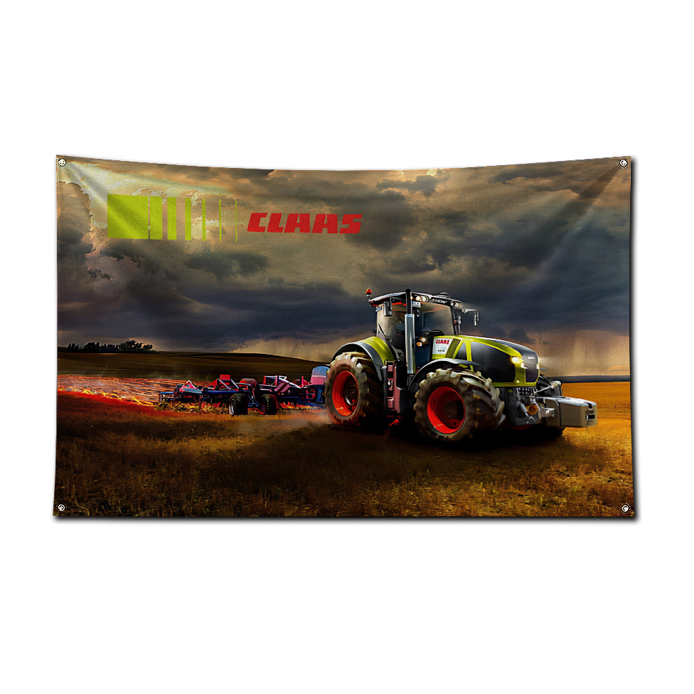 Bendera Traktor & Mesin Panen, - Farming Agriculture Logo ulasan dan harga