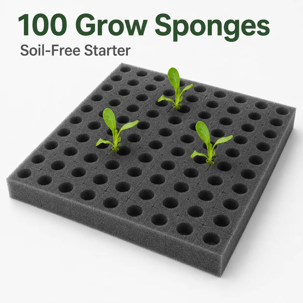 Spons Tanaman Hidroponik 100Pc - Nursery Plug Tray ulasan dan harga