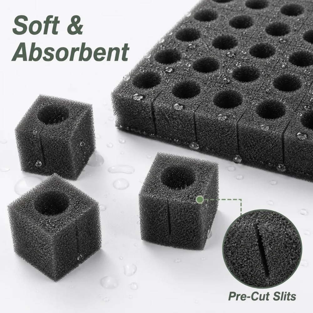 Spons Tanam Hidroponik Tanpa T - Nursery Plug Tray ulasan dan harga