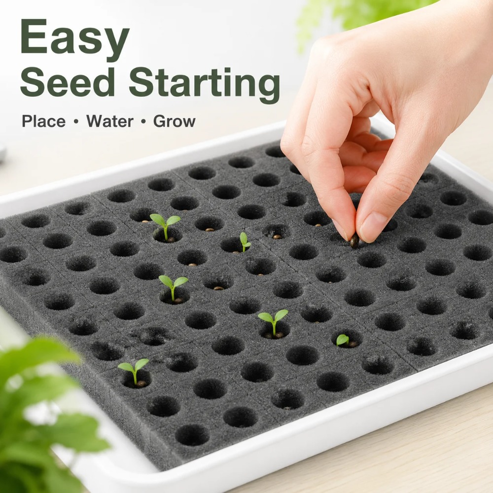 Spons Tanam Hidroponik Tanpa T - Nursery Plug Tray ulasan dan harga